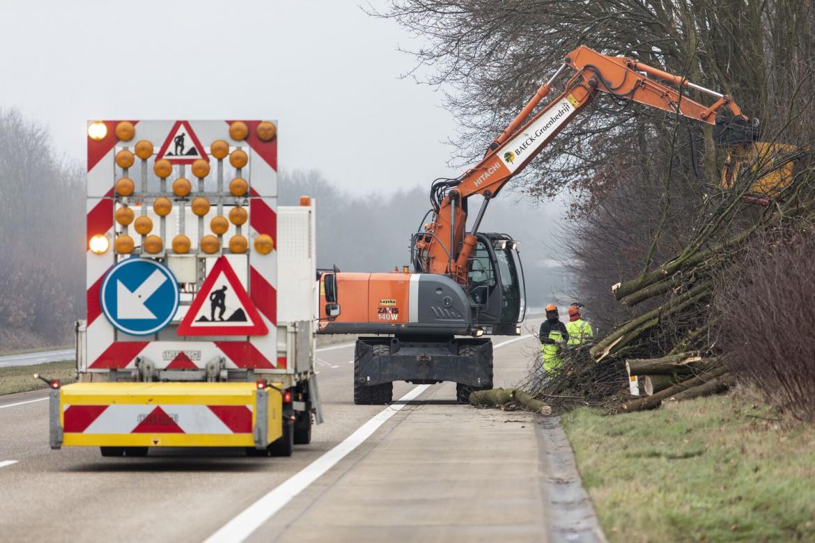 Werf voor hakhoutbeheer.