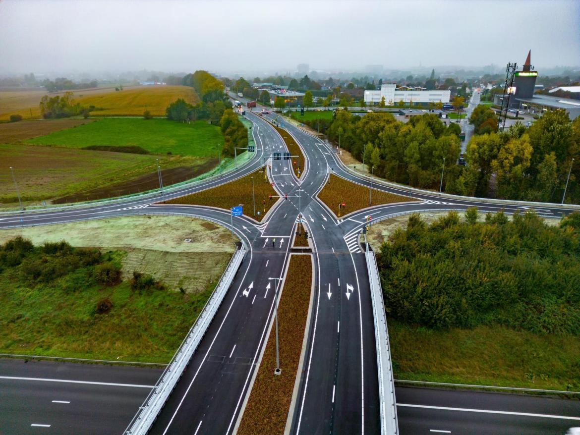 De Vlecht gefotografeerd vanuit de lucht.