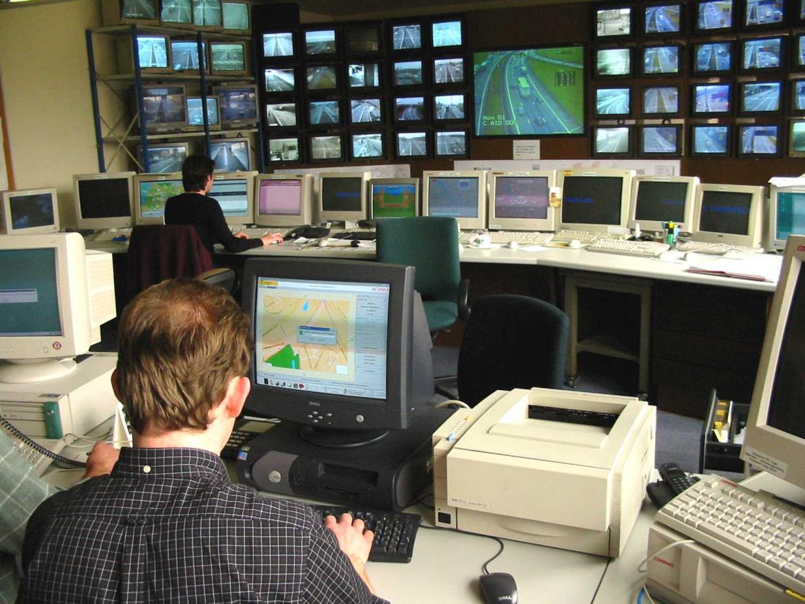 Oude controlezaal.