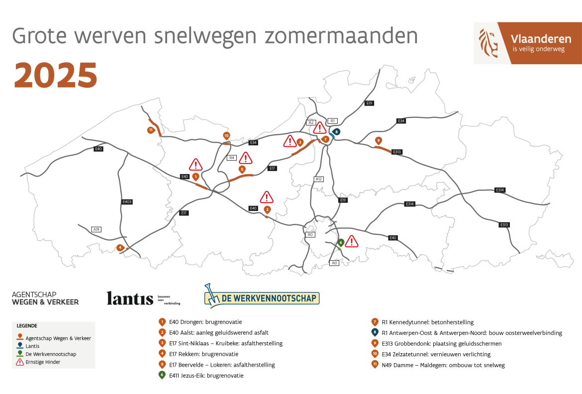 Zomerwerven op kaart.