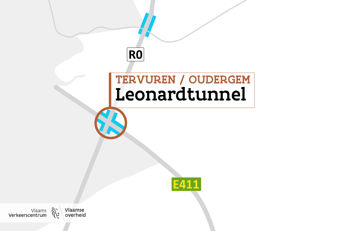 Leonardtunnel op kaart.