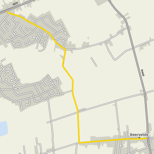 Kaart van de omleiding