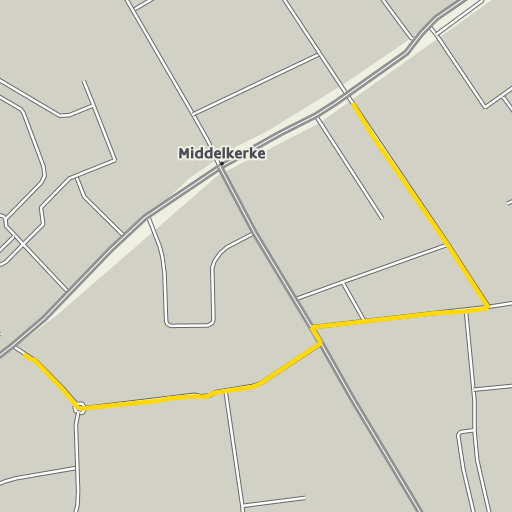 Kaart van de omleiding