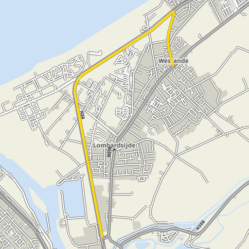 Kaart van de omleiding