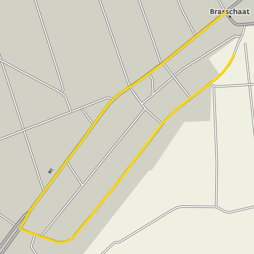 Kaart van de omleiding