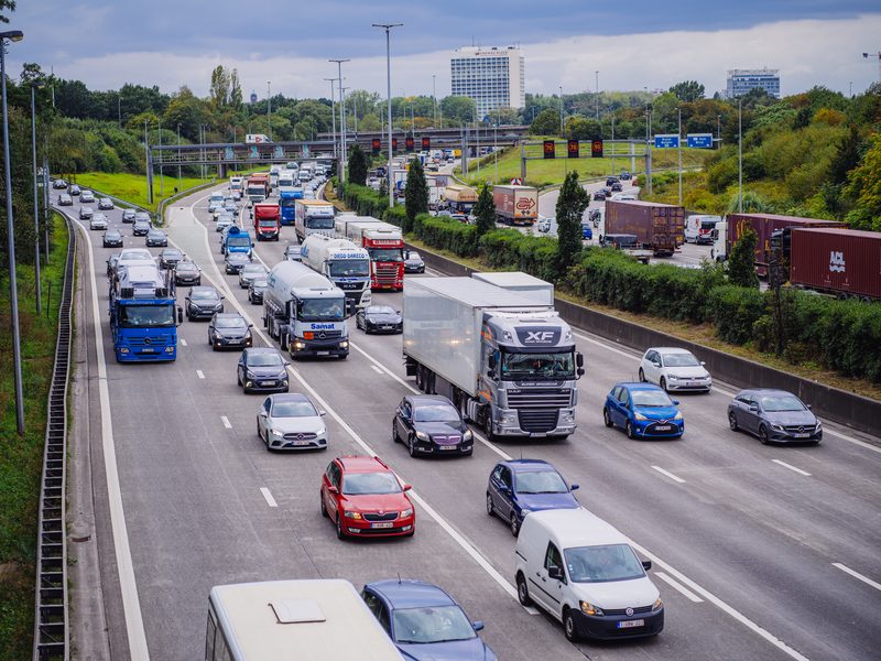 Verkeer op Antwerpse ring.