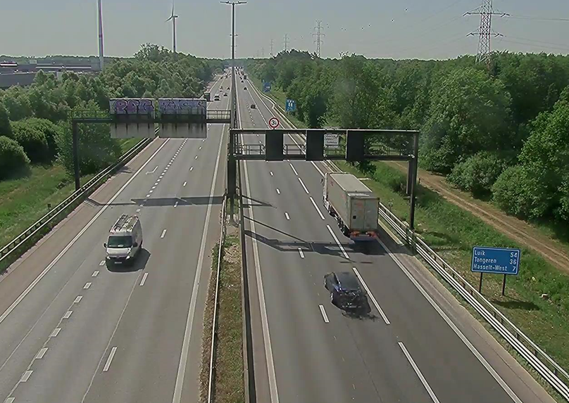 Spitsstrook op de E313 Van Lummen tot Hasselt-West.