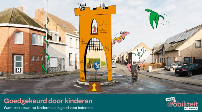 Affiche voor kinderfietsparades.