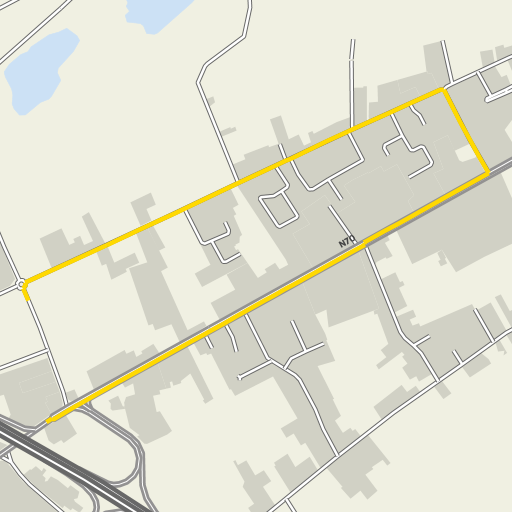 Kaart van de omleiding