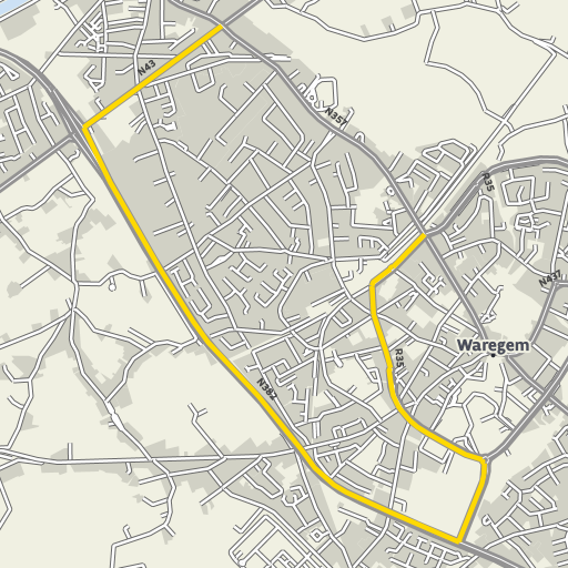 Kaart van de omleiding