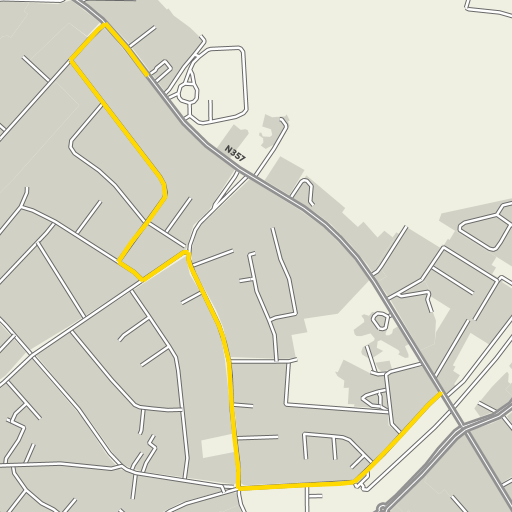 Kaart van de omleiding