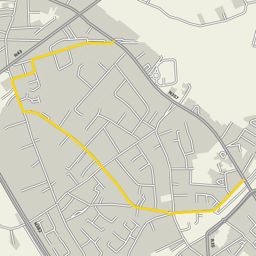 Kaart van de omleiding