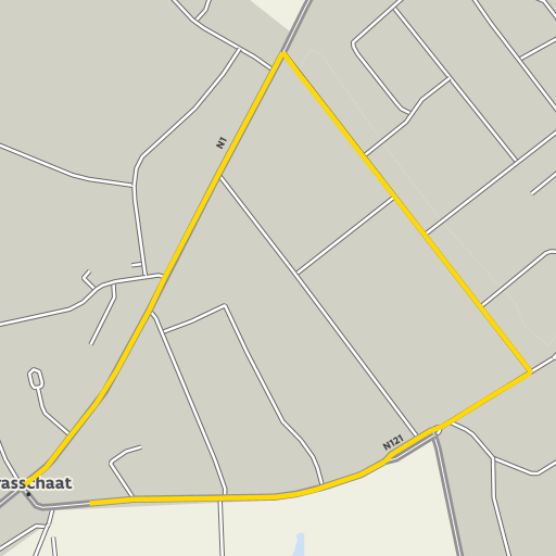 Kaart van de omleiding