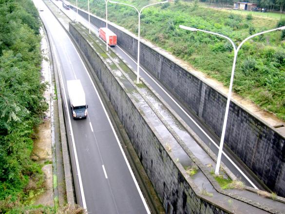 Tunnelmond van de Zelzatetunnel.