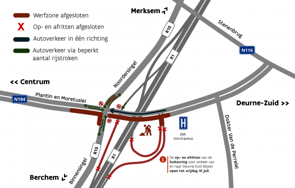 Werfsituatie bij complex Borgerhout.