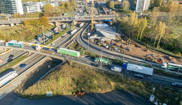 Werf bij Antwerpen-Oost.
