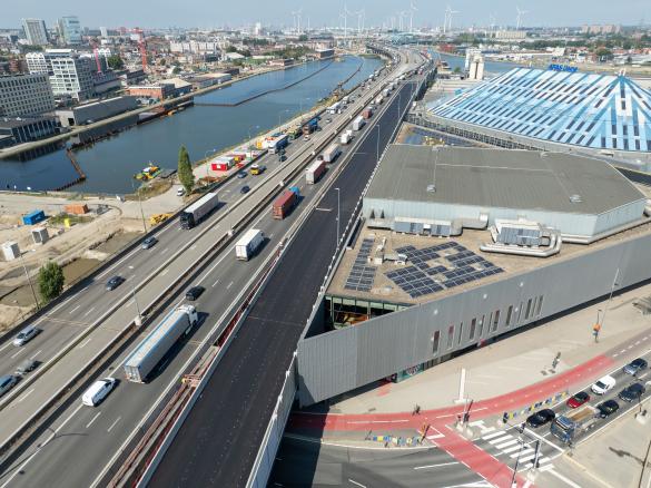Luchtbeeld van de nieuwe Bypass