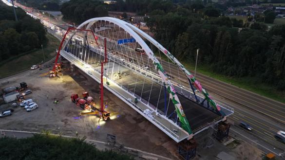 Nieuwe brug in Bertem.