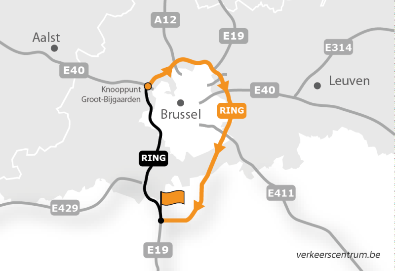 Kaart van de omleiding
