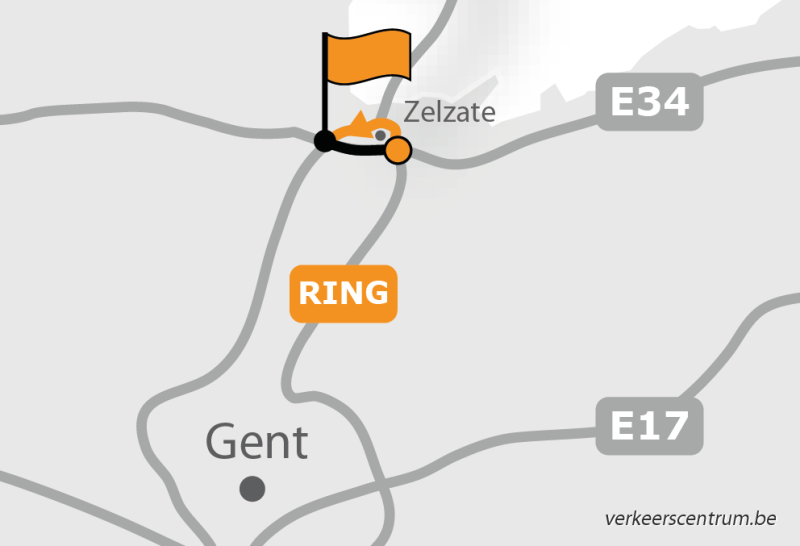 Kaart van de omleiding